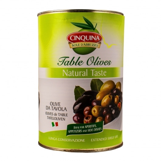 Leccino Black Olives - with Pits