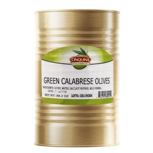 Calabrese Green Olives - with Pits by Cinquina