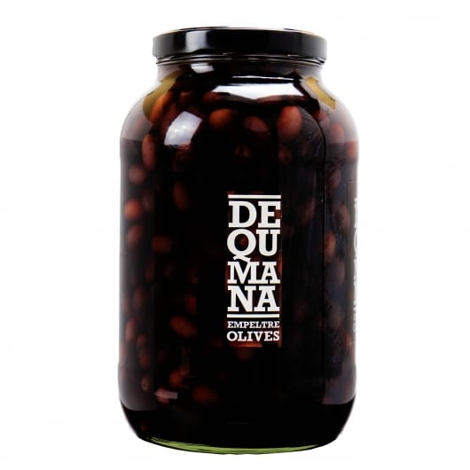 Empeltre Black Olives in Brine - with Pits