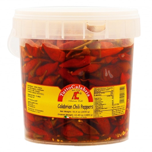 Short Size Spicy Calabrian Peppers in Oil