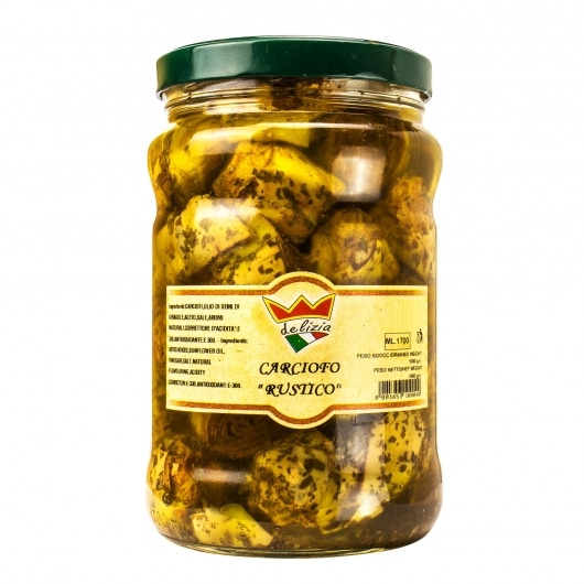 Artichoke Hearts Marinated in Sunflower Oil